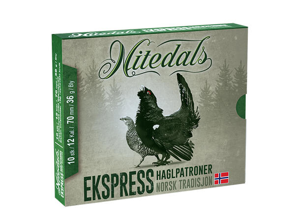 Nitedals Ekspress 12/70 US5 36 g Blypatron spesielt egnet til småviltjakt